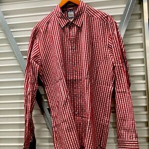 Red Striped Men's Shirt